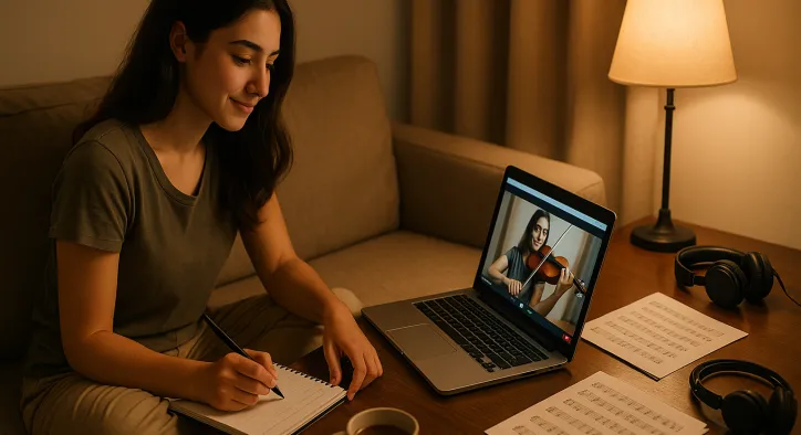 Zoom Üzerinden Keman Birebir Ders: Coğrafi Sınırları Kaldıran Müzik Eğitimi